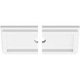 thumbnail image 2 of Ekena Millwork CMP10X5RE2-01000 1 in. ID x 3.5 in. Rectangle Architectural Grade PVC Contemporary Ceiling Medallion - 2 Piece, 2 of 4