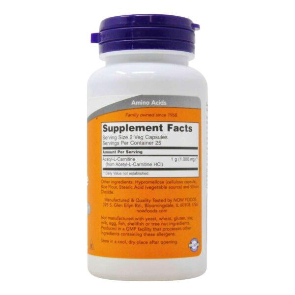 acetil l carnitina precio Now L-Carnitina 500 mg 50 Cápsulas Now Acetil L-Carnitina VegCaps:60ct Skin Supplement NAC Skin Care | Como una forma especializada