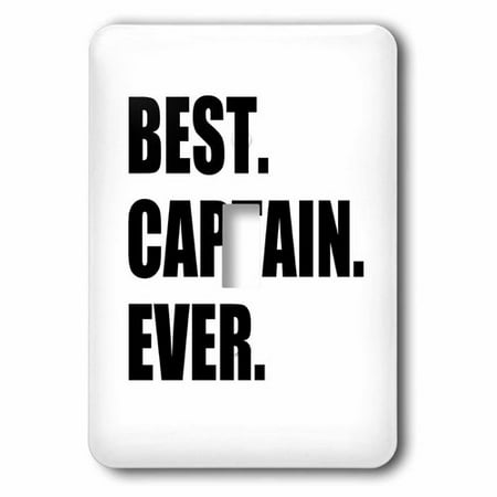 3dRose Best Captain Ever. for ship boat sailing army police starship captains, Single Toggle