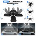 thumbnail image 2 of Luces LED de garaje Aoretic, 120 W, 1200 lm, 6500 K, paquete de 2 unidades, E26/E27, 2 of 7