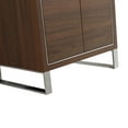 thumbnail image 4 of Fine Fixtures Opulence Collection 24 in. W x 18 in. D x 33 in. H Bathroom Vanity in Walnut Ebony with White Matte Sintered Stone Sink - Chrome hardware, 4 of 8
