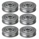 thumbnail image 1 of 6x Bearing Guide Rollers Pulley Rail Round Groove Idler Wheel Load 167kg, 1 of 4