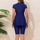 thumbnail image 4 of Tankini deportivo para mujer, estampado a juego, con cremallera, ajustado, para surf, dos piezas, tankini, 2 piezas, 4 of 9