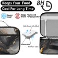 thumbnail image 4 of Grey and Gold Marble Pattern Insulated Lunch Bag Teens,Bento School Lunch Bag for Teens for Work,Picnic or Travel 10.6x7.7x4.3 Inches,12 Can Capacity, 4 of 6