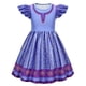 thumbnail image 2 of Wish Asha-vestido de princesa para niñas, disfraz de Cosplay, vestidos largos morados, trajes de Halloween, película 2023, 2 of 4