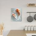 thumbnail image 6 of Sikiie Koi Fish Water Print Canvas Decorative Hanging Painting, Anti-shrinkage Hanging Frame, Suitable for Home, Office Wall Decorations, 6 of 6