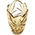 thumbnail image 2 of Bohemia Crystal AU52631 11" Flowers Vase 'Flora'. Lead-Free Crystal, Amber, 2 of 2