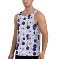 thumbnail image 2 of Xecao Daisies Flowers Men's Tank Top Workout Quick Dry Sleeveless Gym Jogging Muscle Shirts Summer Swim Beach Tops, 2 of 9