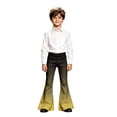 thumbnail image 3 of Flare Pants for Girls High Waist Baggy Girls Wide Leg Pants Girls Back to School Clothes Gradient School Pants Size 5-16 Years, 3 of 6
