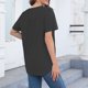 thumbnail image 5 of Fiudx Tops para Mujer Blusa de Manga Corta con Cuello Redondo y Color Sólido a La Moda para Mujer, 5 of 7