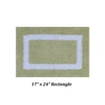 thumbnail image 3 of Better Trends 3 Piece Bathroom Rugs Set 100% Cotton Soft Bath Mat Water Absorbent, Reversible, Machine Washable for Home, Bathroom Decor Toilet Base Contour Mat, Hotel Multi Collection - Sage/White, 3 of 7