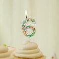 thumbnail image 2 of 12 Pack: Confetti Number Birthday Candle by Celebrate It, 2 of 3