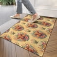 thumbnail image 4 of Yellow Highland Cow Flower Pattern Door Rugs,Washable Non Slip Door Mats Indoor,Decorative Door Mats,Entry Mat Indoor for Entrance,Bedroom,Kitchen,Bathroom,17"x30", 4 of 6