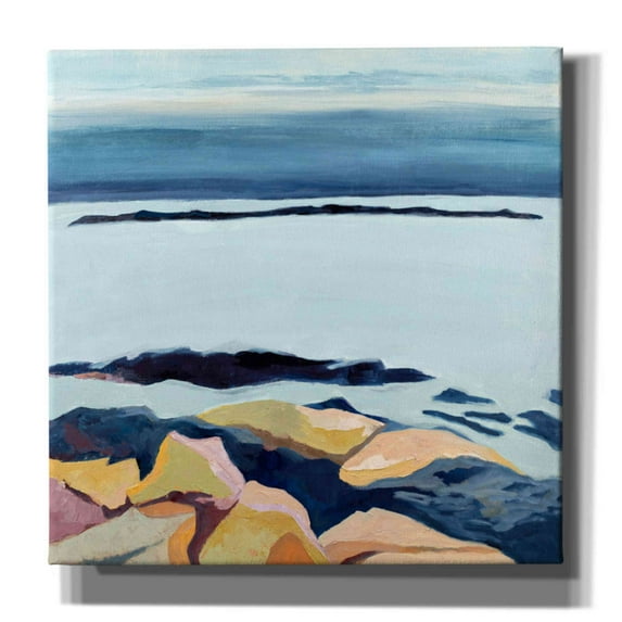 Epic Graffiti 'Winter Walking' by Ann Gordon, Giclee Canvas Wall Art, 18"x18"