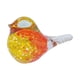 thumbnail image 2 of Bonita mini figura de pájaro de cristal artesanal, escultura de pájaro de cristal multicolor para habitación. Rojo, 2 of 8
