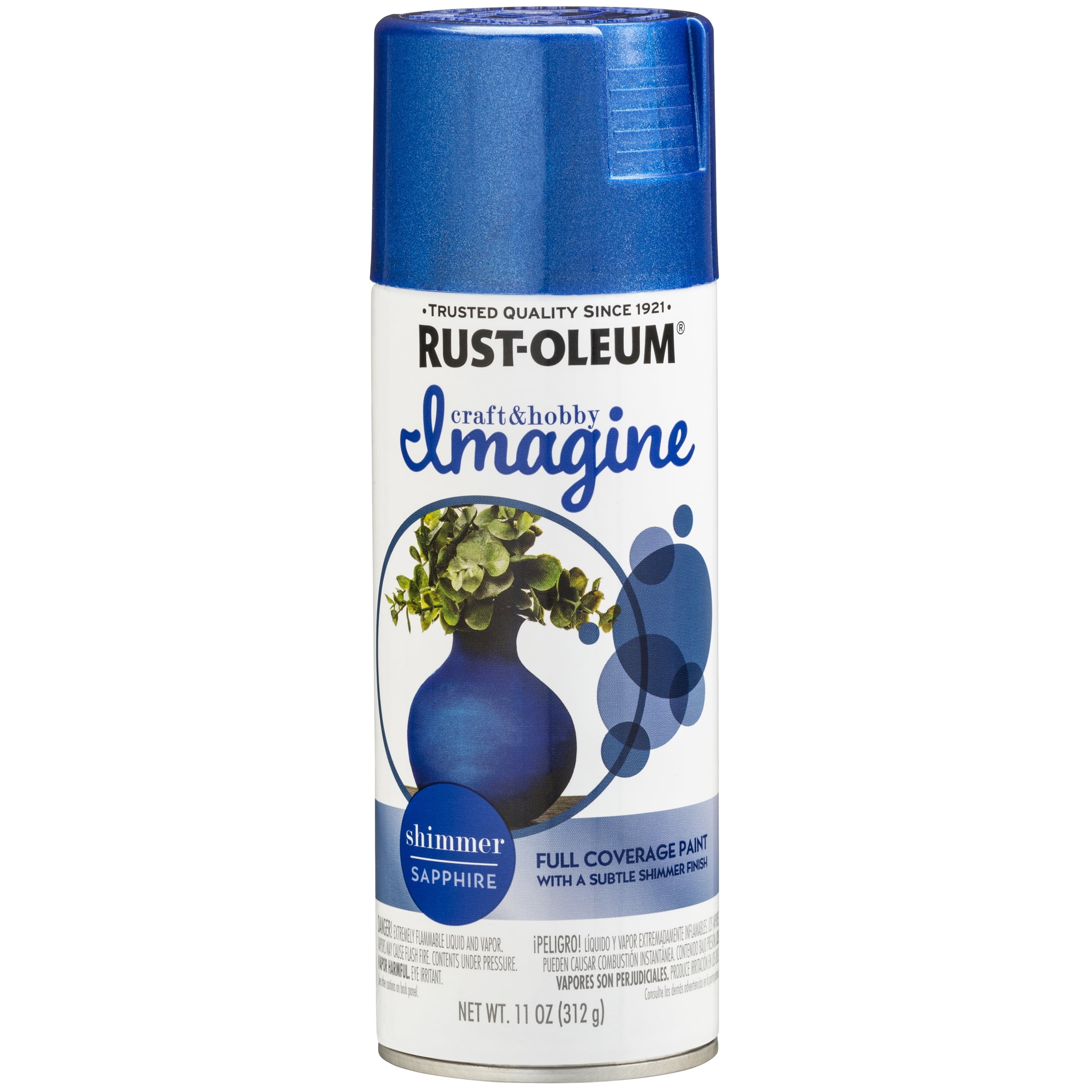 4 Pack, Sapphire, Rust-Oleum Craft & Hobby Imagine Shimmer Paint- 357649, 11 oz.