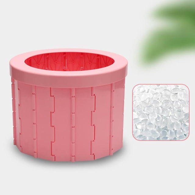 Asiento de Inodoro Plegable para Inodoro Portátil con Accesorios, Perfecto para Acampar, Senderismo, Viajes, Atascos de Tráfico, También Pueden utilizar Rosa Baoblaze Baño portátil