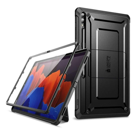 SUPCASE Unicorn Beetle Pro Case for Samsung Galaxy Tab S9 Ultra (2023) / Tab S8 Ultra (2022), with Built-in Screen Protector & Kickstand & S Pen Holder Full-Body Rugged Protective Case (Black)