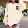 thumbnail image 7 of Mercatoo Kids Girls Oversized Hoodies Long Sleeve Cute Pullover Sweatshirts Letter Graphic Casual Trendy ??2k Tops with Pocket, 7 of 7