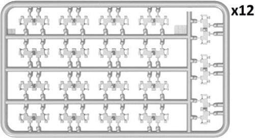 Mini Tipo 37048 30502000 T de 54/T de 55/tomsh Individual Track Izquierda Set.Late Type , color