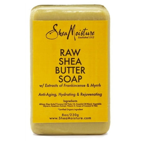 Shea Moisture Raw Shea Butter Bath Soap, 8 Oz, 3 Pack