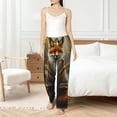 thumbnail image 4 of Balery Streamside Meditating Fox Pantalones de pijama para mujer, pijamas ultraligeros, pantalones de estar por casa-Medium, 4 of 6