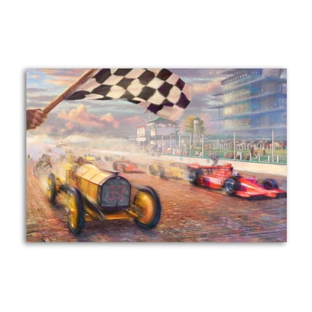 A Century of Racing The 100th Anniversary Indianapolis 500 Mile Race Wall Art Poster Scroll Canvas Painting Picture Living Room Decor Home 12x18inch(30x45cm)