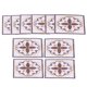 thumbnail image 5 of Adhesivo para suelo, 10 unidades, 8 x 8 cm, de PVC, para baldosas, adhesivo para pared, de primera línea, 5 of 12