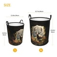 thumbnail image 3 of Balery Enchanted Deer In Cave Cesta de ropa redonda con asas, impermeable, independiente, para ropa, juguetes, dormitorio y familia-Small, 3 of 6