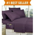 thumbnail image 2 of Bed Sheets Set Wrinkle-Free 1500 Series 3-Piece Bed Sheet Set - FLOWERS Collection - Deep Pocket, Twin/Twin XL, Lily-Grey, 2 of 2