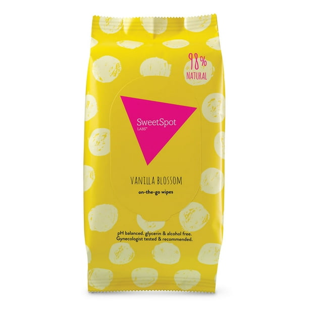 SweetSpot Labs Vanilla Blossom onthego Wipes, 30 count
