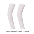 thumbnail image 3 of Protection UV Confortable 1 Paire de Manchons de Refroidissement par Compression Articles de Sport pour la Conduite Vélo Randonnée Blanc, 3 of 6
