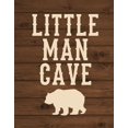 thumbnail image 2 of Robinson, Tamara 20x24 Black Ornate Wood Framed with Double Matting Museum Art Print Titled - Little Man Cave, 2 of 4