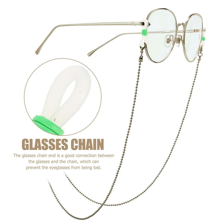 WAXIAYU 100pcs Eyeglass Chain Ends Sunglasses Holder Chain