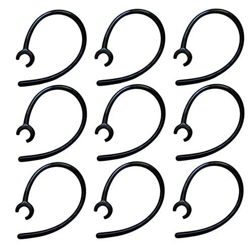 Universal Replacement Ear Hooks for Wireless Bluetooth Earbuds Headset Earhook Clips - Snap-in Spare Clamp Hooks Compatible for Jabra & Other Headsets, 9 Pack, Black - Walmart.com