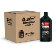 Castrol Transmax MERCON V Automatic Transmission Fluid, 1 Quart, Case of 6
