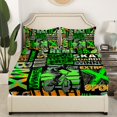 thumbnail image 3 of Erosebridal Sports Riding Sheet Set Queen, Street Graffiti Bedding Sets Queen Size, Teenager Decor 4pcs, 3 of 7