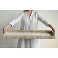 thumbnail image 3 of Creative Co-Op Oversize Decorative Rattan Tray with Metal Handles, Whitewash Finish, 3 of 8