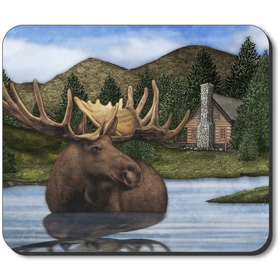 Art Plates Mouse Pad - Moose Pond