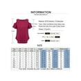 thumbnail image 2 of MYLookk Women Casual Cold Shoulder T Shirt Short Sleeve Loose Swing Tunic Tops Blouse, 2 of 2