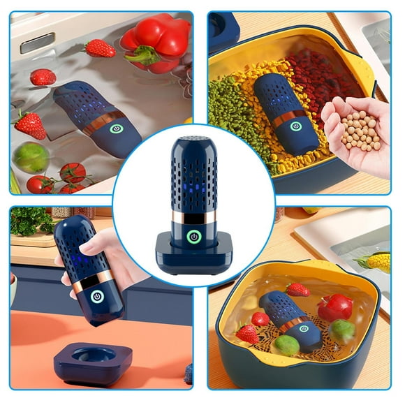 Metal sponge scrubber! Fruit And Vegetable Purifier Ingredients Fruit Washing Machine Removal Wireless Automatic Vegetable Washing Machine