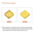 thumbnail image 4 of Mosaico Azulejos Vidrio Dorado Tono 1 x 1cm 100uds 100g Unique Bargains, 4 of 7