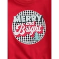 thumbnail image 6 of Qiylii Children Pullover Sweatshirt, Christmas Printed Pattern O-Collar Tops, 6 of 9