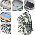 thumbnail image 4 of Tractor and Tractors White Pattern Backpack for School, Cute School Bag with Adjustable Shoulder Straps and Padded Back, 16.9"x12.6"x5.9", 4 of 4