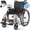 Black, variant on VOCIC Ultra Lightweight Wheelchair for Adults, 23lb Portable Foldable Frame, Self-Propelled Wheelchairs for Seniors with Quick Release Wheels, Swing-Away Footrests, 300 lbs Capacity, Pink