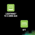 thumbnail image 3 of 4ft Lightning To 3.5 Mm Male Adptr, 3 of 7