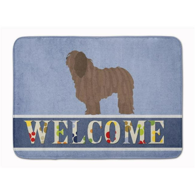 Carolines Treasures BB8291RUG Bergamasco Shepherd Welcome Machine Washable Memory Foam Mat