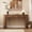 Brown, variant on 55'' Fluted Wood Console Table with Drawer, Narrow Entryway Table Behind Couch for Living Room Hallway,Black