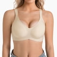 thumbnail image 2 of Bxsruta Women's Plus Size Seamless Push Up Sports Bra Wirefree Breathable for Yoga with Back Support Straps, 2 of 8