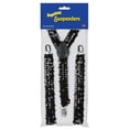 thumbnail image 2 of Beistle Club Pack of 12 Black Roaring 20's Themed Adjustable Sequin Suspenders Costume Accessories, 2 of 2